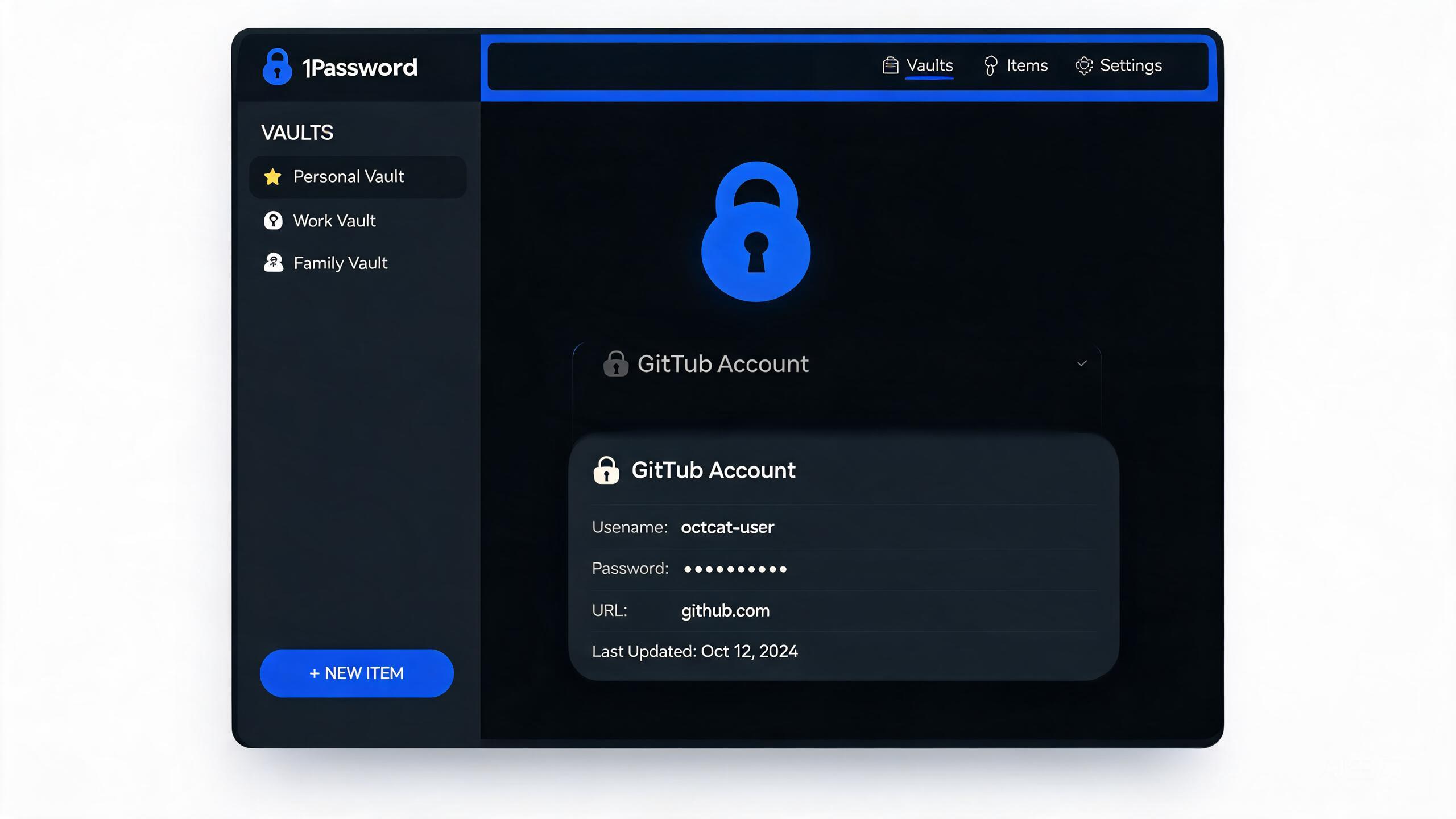 1Password 界面预览