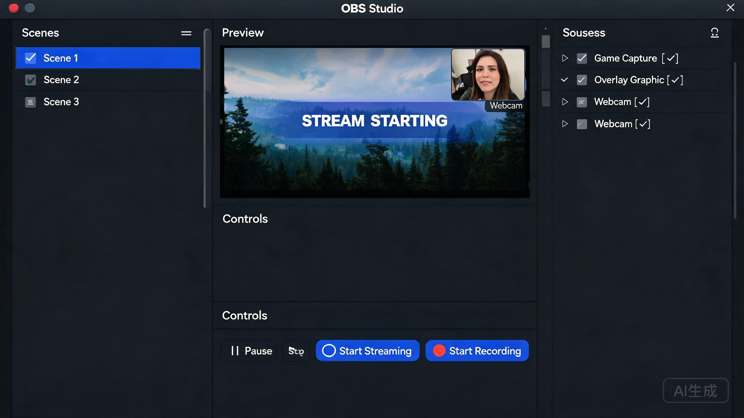 OBS Studio 截图 3