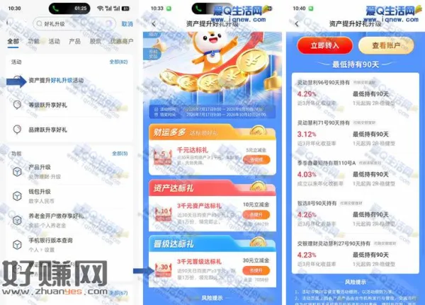 交行晋级达标礼 资产达标领30元立减金