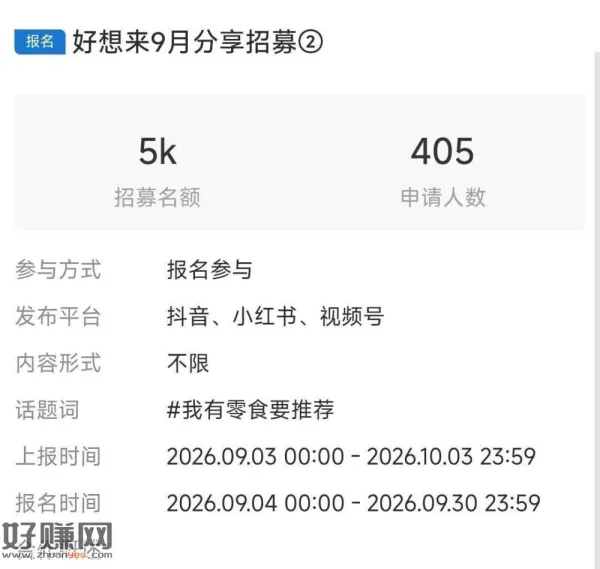 好想来 今天新的报名链接 ，也是5k份 不显示多刷新