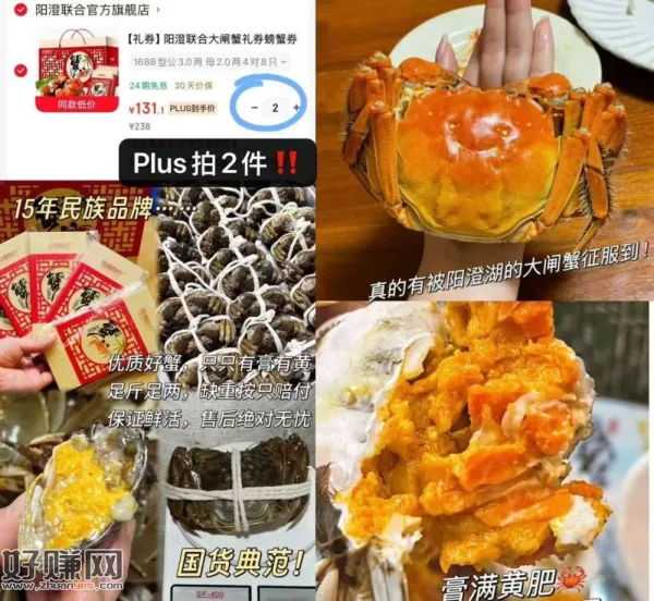 阳澄联合 大闸蟹卡券1688型