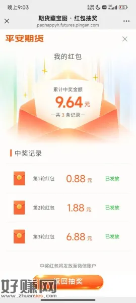 平安期货就很搞，第4轮直接未中奖。我玩了半个小时。