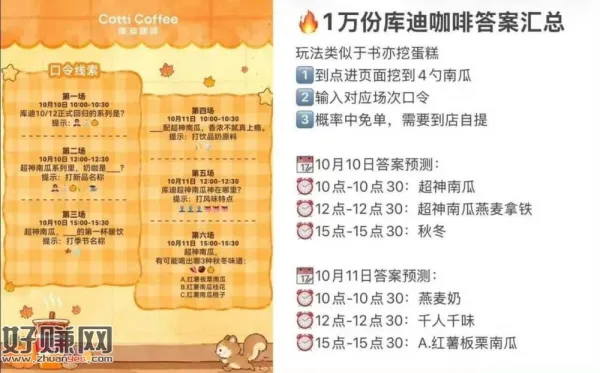 库迪咖啡⏰10点 12点 15点
